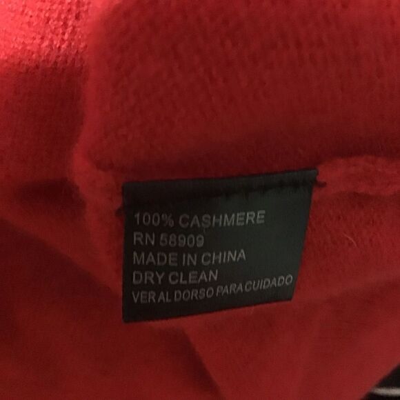 Antonio Melani Red Celeste Cashmere Sweater M - Picture 6 of 7
